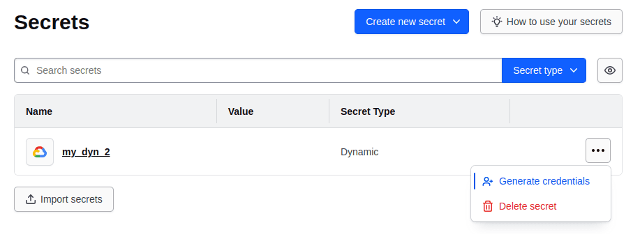 Generate new gcp impersonated service account token